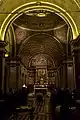 Illusion of a large space at the apse of Santa Maria presso San Satiro in Milan, Italy