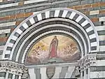 Lunette on the facade