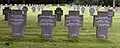 Group of fallen soldiers with triple inscriptions