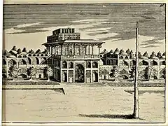 An etching taken by Nicolas Sanson, 17th century.