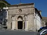 The main church of Our Lady of Graces (Santa Maria delle Grazie) in central Cocullo.