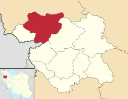 Location of Saqqez County in&nbsp;Kurdistan&nbsp;province