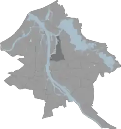 Location of Sarkandaugava in Riga