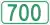 Highway 700 marker