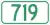 Highway 719 marker