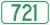 Highway 721 marker
