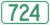 Highway 724 marker