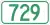 Highway 729 marker