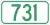 Highway 731 marker