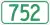 Highway 752 marker