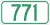 Highway 771 marker
