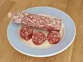 Dried Ardenne sausage.
