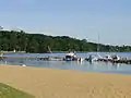 Beach in Zippendorf, a district of Schwerin