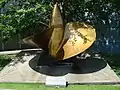 JDS Amatsukaze’s right propeller on display at Yokosuka Naval Base.