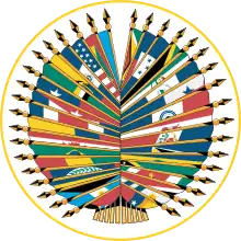 Emblem of
3 other official names
Organisation des États américains (French)
Organização dos Estados Americanos (Portuguese)
Organización de los Estados Americanos (Spanish)