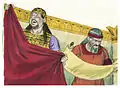 Josiah tore his clothes when Shaphan read the Book of the Law to him.