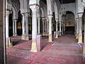View of two of the secondary naves of the prayer hall