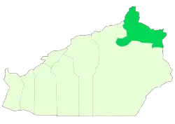 Location of Meyami County in&nbsp;Semnan&nbsp;province
