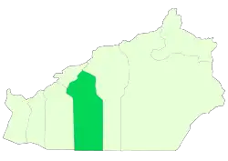 Location of Semnan County in&nbsp;Semnan&nbsp;province
