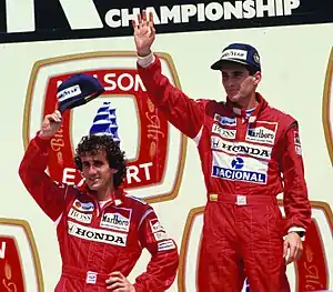Molson's sponsored the Grand Prix in Montreal during Senna and Prost's day