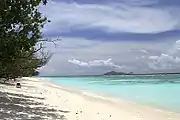 Beach near La Passe, Silhouette
