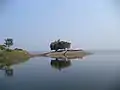 Shahid Lance Naik Munshi Abdur Rouf Bir Shreshtho Mausoleum at Burighat, Naniarchar, Rangamati-View of island from North
