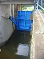 One of the three floodgates