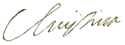 Christina's signature