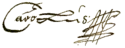 Charles IX's signature