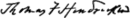 Thomas Francis Hendricken's signature