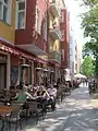 Simon-Dach-Straße is a popular destination, with numerous bars.