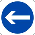 Turn left (right if symbol is reversed)