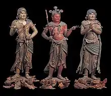 Three Attendants of Fudō Myōō, Reihōkan. 1197. National Treasures