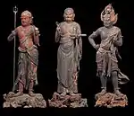 Three Attendants of Fudō Myōō, Reihōkan. 1197. National Treasures