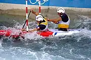 Gauthier Klauss and Matthieu Péché in C-2 semifinal
