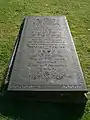 Slate tomb-slab, St Wulfram's Church, Grantham, Lincolnshire. Swithland slate by George Holt