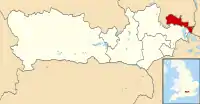 Slough shown within Berkshire