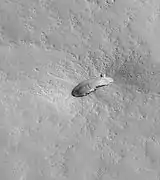 Small volcano in Phoenicis Lacus quadrangle. Image covers a distance 1.9 mi (3.1 km) long.