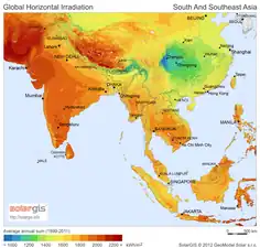 Image 17South and South-East Asia (from Solar power)