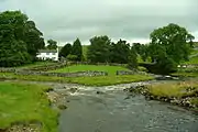 Oughtershaw Beck and Green Field Beck in Langstrothdale near Beckermonds become the River Wharfe.mw-parser-output .geo-default,.mw-parser-output .geo-dms,.mw-parser-output .geo-dec{display:inline}.mw-parser-output .geo-nondefault,.mw-parser-output .geo-multi-punct{display:none}.mw-parser-output .longitude,.mw-parser-output .latitude{white-space:nowrap}54°13′0.6″N 2°11′39.34″W﻿ / ﻿54.216833°N 2.1942611°W﻿ / 54.216833; -2.1942611