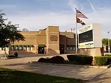Coveleski Regional Stadium, pictured before renovation and name change to Four Winds Field at Coveleski Stadium. At this time, it was home to the South Bend Silverhawks, Single A team for the Arizona Diamondbacks.