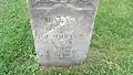 Closeup of gravestone