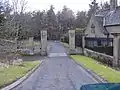 The entrance to the former Drygrange House, in the Scottish Borders (2008).