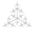 Triangle space-filling tree (Iteration 3)