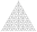 Triangle space-filling tree (Iteration 5)
