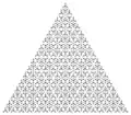 Triangle space-filling tree (Iteration 6)