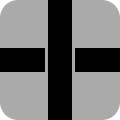 T3 tile, with paths connecting opposite sides (top and bottom, and left and right)