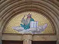 Mosaic over entrance