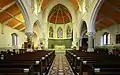 Nave of church looking east