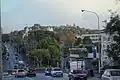 St Peter's College, looking south along Mountain Road